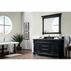 James Martin Vanities Brookfield 60in Single Vanity, Antique Black w/ 3 CM Charcoal Soapstone Quartz Top 147-114-5331-3CSP